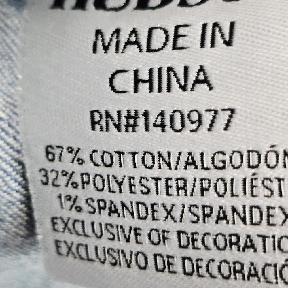 Hudson Classic Blue Distressed Cropped Jean Jacket - Picture 9 of 9
